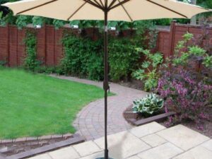 PARASOL 2.7M CRANK & TILT BEIGE - Image 1