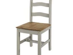 2x CORONA GREY DINING CHAIR - Image 1