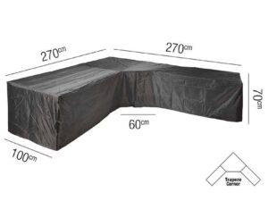 Lounge Set Aerocover Trapeeze 270x270x100x70cm - Image 1