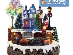Christmas Fibre Optic Animated Musical Village
