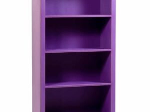 Nanjing Tall Bookcase, Aged Aubergine - Assembled