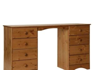 Scandi Double Dressing Table in Pine - Image 1