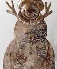 Christmas Snowman Metal 52cm