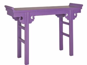 Nanjing Console Table, Aged Aubergine - Part Assembled
