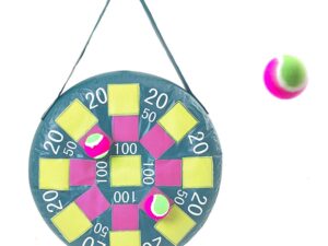 Garden Games Target Toss Fun Inflatable Dart Board with Velcro Balls - Image 1