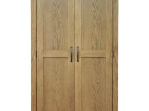 Alcester Oak Bedroom Full Hanging Wardrobe - Image 1