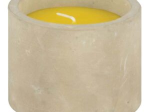Cintronella Candle in Concrete Pot - Image 1