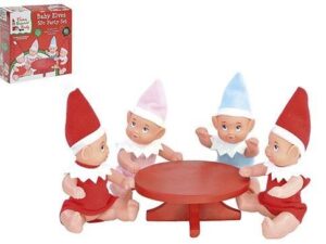 ELF BABY SET 4 BABIES AND TABLE - Image 1