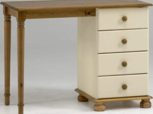 Dumfries Cream & Pine Dressing Table - Flat-Pack