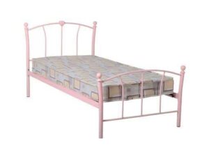 Single Bed Frame Pink Caitlin - Image 1