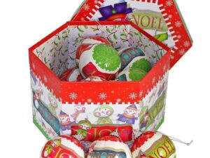 14 christmas tree baubles, hope joy noel 75cm