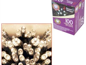 Christmas 100 Warm White LED Lights - Image 1