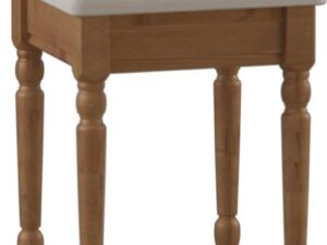 Dumfries Pine Stool - White
