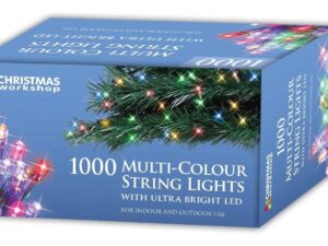 Christmas 1000 LED Chaser String Lights - Multi Colour - Image 1