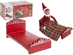 Naughty Elf Bed - With Bed & Cover - Great For Table Centre Pieces - Ideal For Your Naughty Elf - Image 1