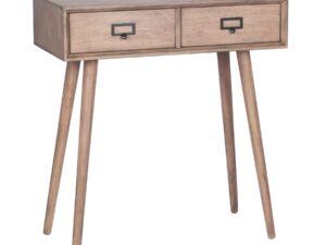 Desert Brown Pine Wood 2 Drawer Console Table K/D