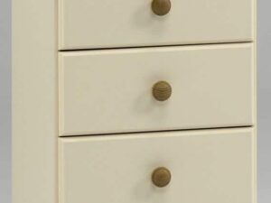 Dumfries Cream & Pine 5 Drawer Narrow Chest