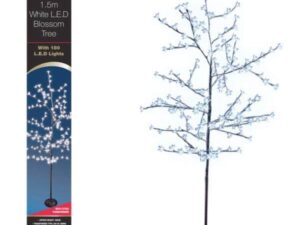 The Christmas Workshop 1.5m Blossom Tree 180 LED - White - Image 1