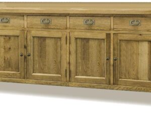 Oak Sideboard Buffet 4 Door 4 Drawer - VD019 - Image 1
