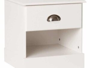 Terra 1 Drawer Bedside Antique White - Image 1