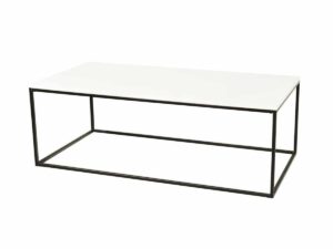 Louis High Gloss Rectanguler Coffee Table White - Image 1