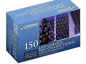 Christmas Workshop 86580 150 LED Chaser Net Lights - Warm White - Image 1