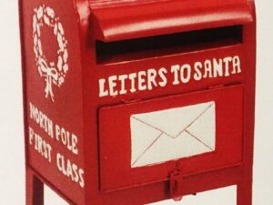 CHRISTMAS SANTA METAL LETTERBOX - Image 1