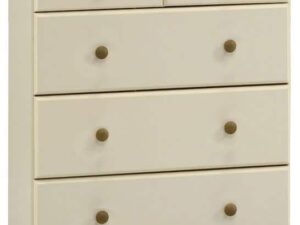 Dumfries Cream & Pine 2+3 Deep Chest Of Drawers - Flat-Pack