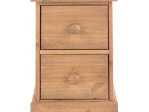 Core Products 2 Drawer Petite Bedside Cabinet, Wood, Antique Wax