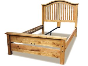 Oak Double Bed With Low Footboard
