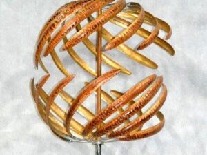 Large Horizontal Double Garden Wind Spinner - Bronze - 180cm