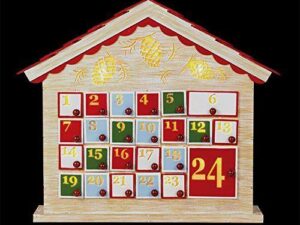 The Christmas Workshop Benross LED Wooden House Advent Calendar - Image 1