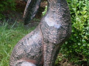 Bronze Moongazing Hare Garden Ornament