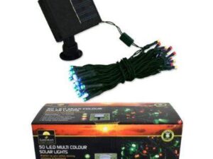 Garden kraft 15580 Benross 50 LED Solar String Lights - Multi-Coloured