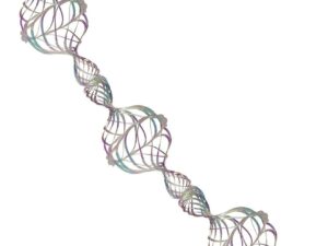 FESTIVE PRODUCTIONS Holographic Spin Garland, White - Image 1