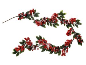 Christmas Sparkle Berry Garland 140cm Red - Image 1