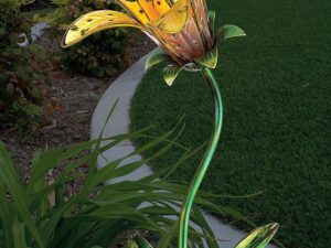 Creekwood Solar Tiger Lily Stake - Yellow - Image 1
