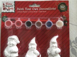Elves behaving badly paint your own decoration