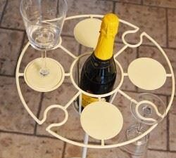 Antique Cream Wine Stand Ideal For Red & White Wine