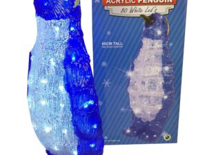 Christmas Acrylic LED Penguin 60cm