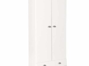 Terra 2 Door Wardrobe With 1 Drawer White - Image 1