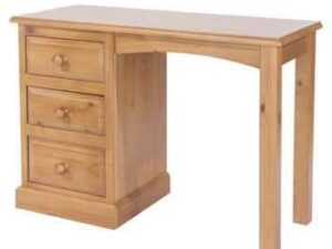 Wooden Edwardian Single Pedestal Dressing Table - Image 1