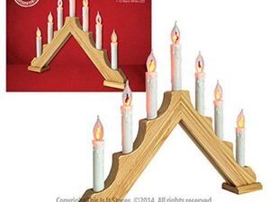 Pine Flickering Candle Bridge Light