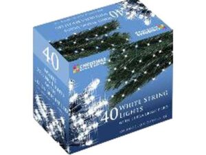The Christmas Workshop 40 LED String Lights - White