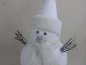 Christmas Snowman Crystal Effect 52cm