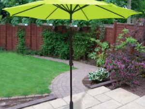 PARASOL 2.7M CRANK & TILT LIME GREEN - Image 1
