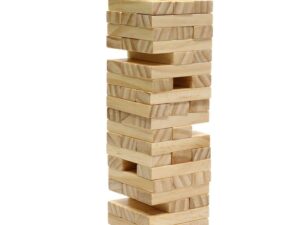 GIANT MEGA TUMBLE TOWER 40 PINE WOODEN BLOCKS GARDEN GAME - Image 1