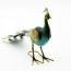 Painted Metal Vintage Style Garden Peacock Bird Ornament 24"