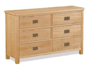 Evesham Oak Chest 6 Drawer - Image 1