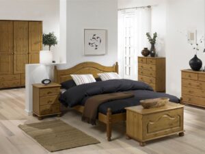 Dumfries Pine 4'6 Low Foot End Double Bed - Flat-Pack